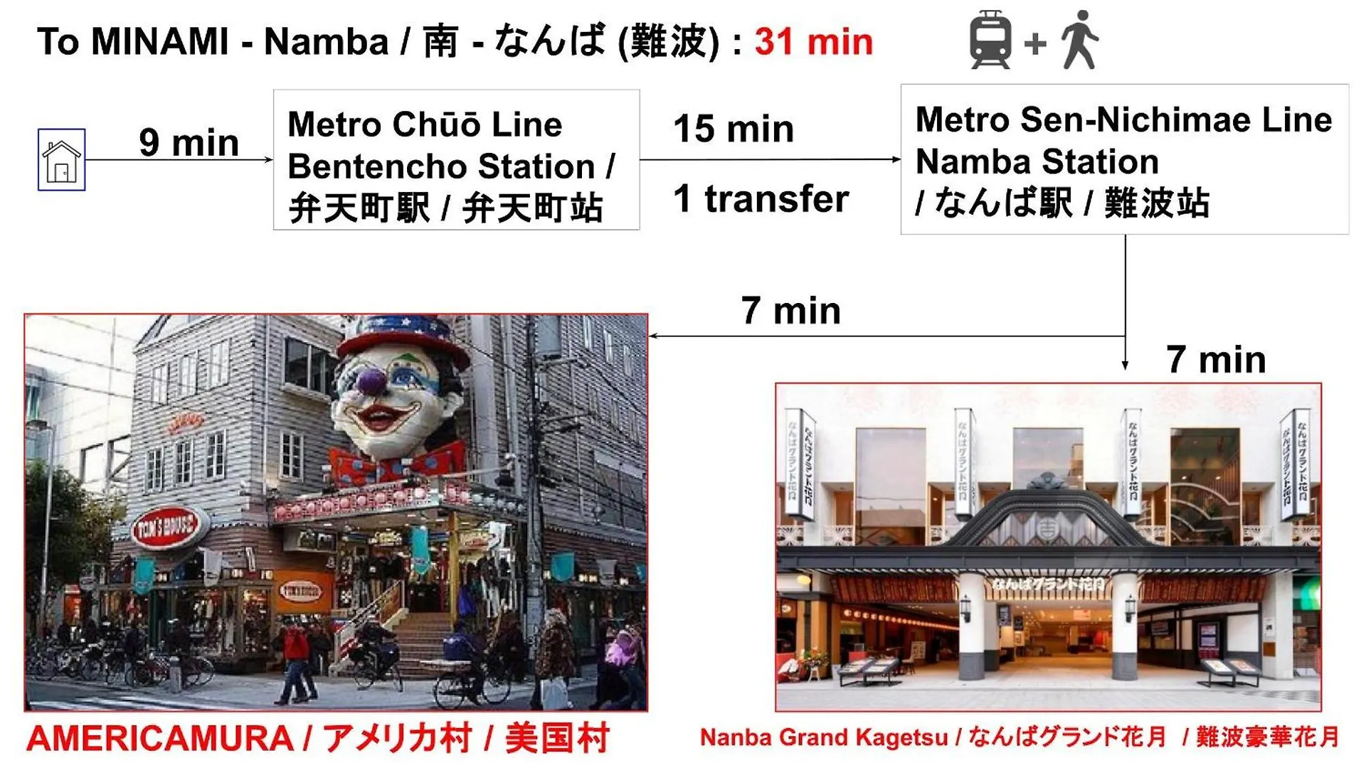 15 Min To Shinsekai&Tsutenkaku&Harukas&Umeda&Osaka,25Min To Shinsaibashi&Dotonbori, 50Min To Kyoto&Nara&Kobe 0*, Osaka